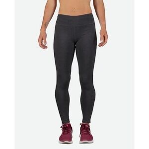 Rabbit Super Tights Womens Size M Running Leggings Charcoal Reflective RW166